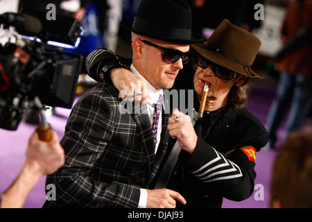 Jan Delay, Udo Lindenberg auf der Echo-2012 - Deutscher Musikpreis im Palais am Funkturm - vor der Ankunftshalle. Berlin, Deutschland - 22.03.2012 Stockfoto