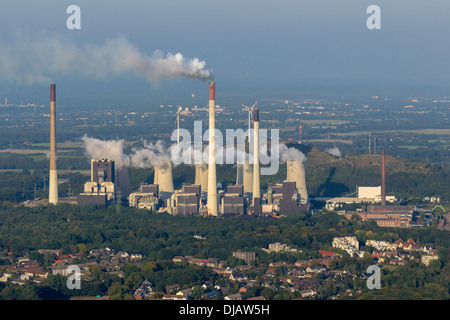 Luftbild, Scholven Kohle befeuerten Kraftwerk Scholven, Gladbeck, Nordrhein-Westfalen, Deutschland Stockfoto