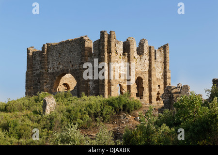 Basilika in der antiken Stadt Aspendos in Pamphylien, Provinz Antalya, Türkei Stockfoto