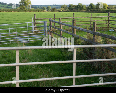 Feld-Hof Tor geschlossen Derbyshire uk Stockfoto