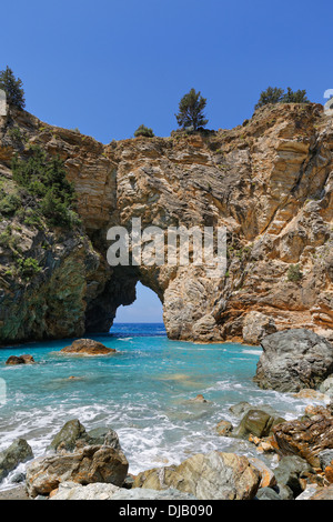 Naturale, Küste in Antiochia Ad Cragum, türkische Riviera, Gazipasa, Provinz Antalya, Türkei Stockfoto