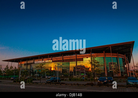 Volkswagen Arena, Wolfsburg, Niedersachsen, Deutschland Stockfoto