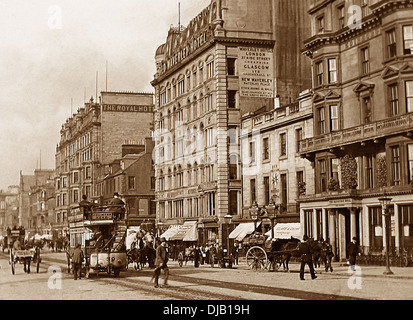 Edinburgh Princes Street viktorianischen Zeit Stockfoto