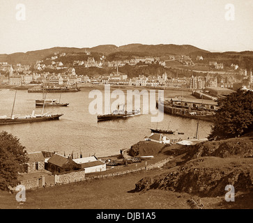 Oban Bay viktorianischen Zeit Stockfoto