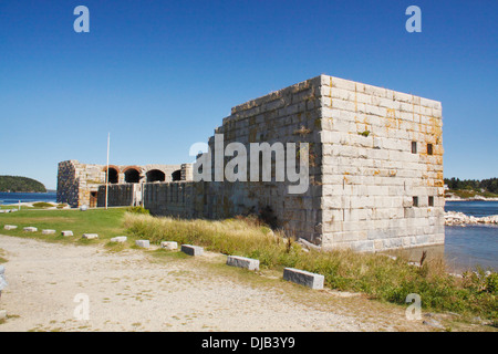 Phippsburg Fort Popham, Popham Beach, Maine, USA Stockfoto