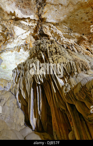 Dim Mağarası Stalaktiten Höhle, Tal Dimcay, Alanya, Antalya Provinz, Mittelmeer, Türkei Stockfoto