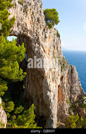 Arco Naturale (naturale) Rock Formation, Capri, Kampanien, Italien, Europa Stockfoto