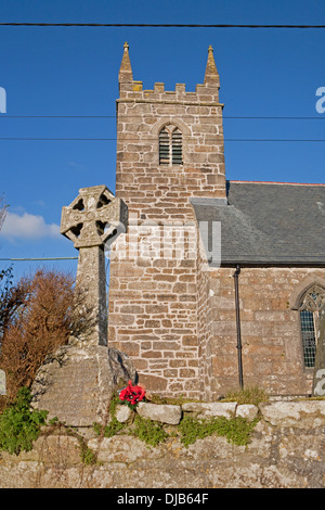 Die Pfarrkirche in Zennor Cornwall UK Stockfoto