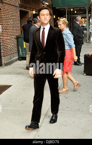 Joseph Gordon-Levitt The Late Show with David Letterman statt Ed Sullivan Theater - Ankunft New York City, USA - 17.09.12 Stockfoto