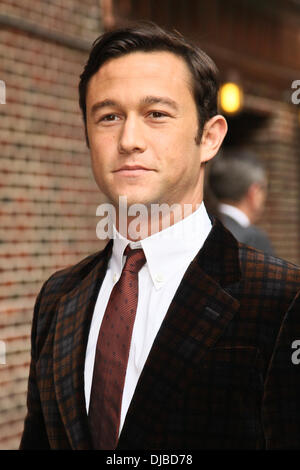 Joseph Gordon-Levitt The Late Show with David Letterman statt Ed Sullivan Theater - Ankunft New York City, USA - 17.09.12 Stockfoto