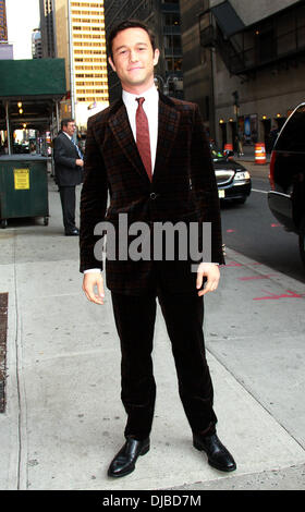 Joseph Gordon-Levitt The Late Show with David Letterman statt Ed Sullivan Theater - Ankunft New York City, USA - 17.09.12 Stockfoto