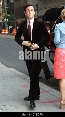 Joseph Gordon-Levitt The Late Show with David Letterman statt Ed Sullivan Theater - Ankunft New York City, USA - 17.09.12 Stockfoto