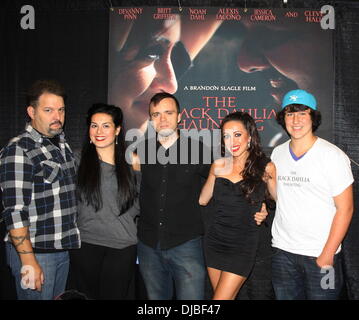 Britt-Griffin, Alexis Iacono, Brandon Slagle, Devanny Pinn, Noah Dahl Scare-A-Cuse 2012 Horror und Sci-Fi-Fan-Treffen an der Abzweigung Stein Resort und Casino Verona, New York - 14.09.12 Stockfoto