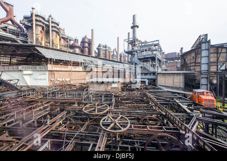 Deutschland, Saarland, Volklingen, Volklinger Californias Stahlwerke und Museum Stockfoto