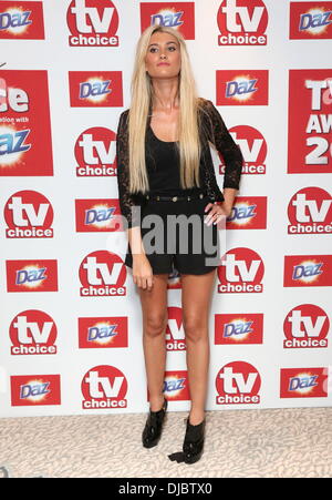 Charley Webb die TVChoice Awards 2012 statt im Dorchester Hotel - Ankunft London, England - 10.09.12 Stockfoto