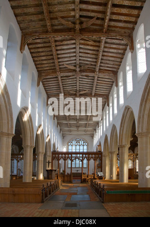 Inneren Heiligen Dreifaltigkeitskirche Blythburgh Suffolk England Stockfoto