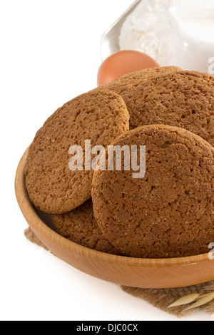süßes Gebäck isoliert auf weißem Hintergrund Stockfoto