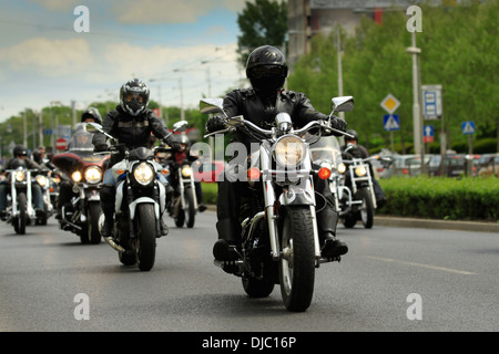 Harley-Davidson-Parade in Wroclaw, Polen Stockfoto