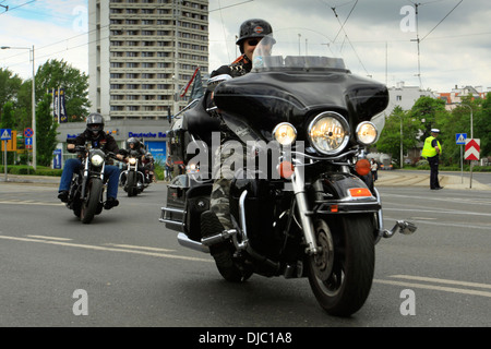 Harley-Davidson-Parade in Wroclaw, Polen Stockfoto