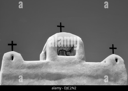 Die Kirche San Juan De Los Lagos. Talpa, New Mexico Stockfoto