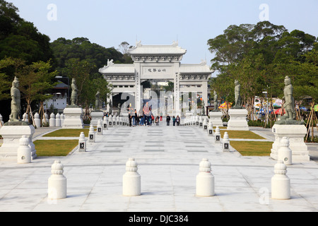 Po Lin Kloster auf der Insel Lantau, Hong Kong Stockfoto