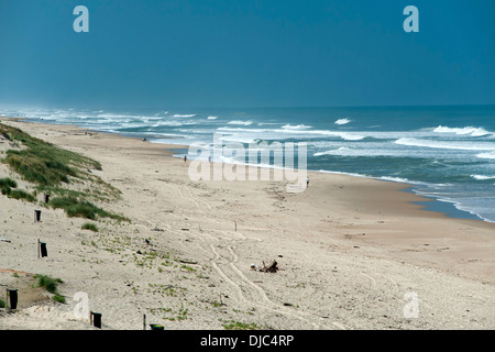 Le Pin Sec Strand im Departement Gironde Aquitaine Region Südwesten Frankreichs. Stockfoto