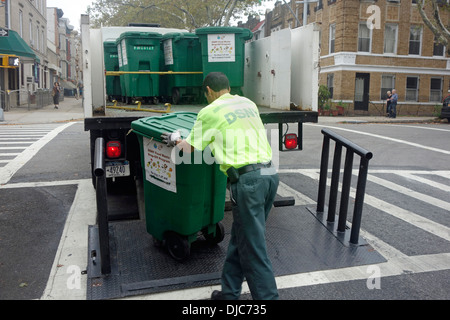 Kompost recycling in Brooklyn New York Stockfoto