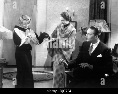 Joan Blondell, Aline MacMahon und Warren William am Set des Films, Goldgräber von 1933 Stockfoto