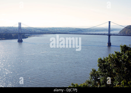 Gehweg über den Hudson river Stockfoto