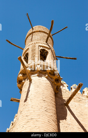 Äußere Detail der Tash Khauli, auch bekannt als Tosh Hovli, Ichan Kala, Chiwa, Usbekistan Stockfoto