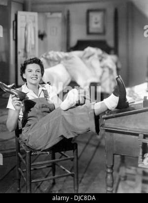 Judy Garland am Set des Films, Sommertheater, 1950 Stockfoto