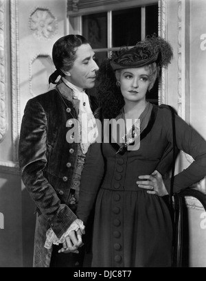 George Arliss und Doris Kenyon am Set des Films, Alexander Hamilton, 1931 Stockfoto