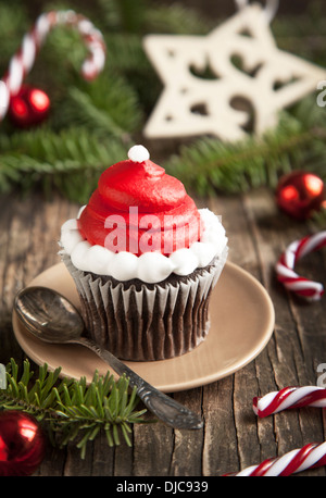 Christmas cupcake Stockfoto