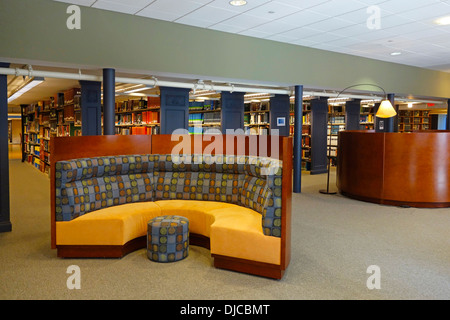 Innere des Vassar College-Bibliothek Stockfoto