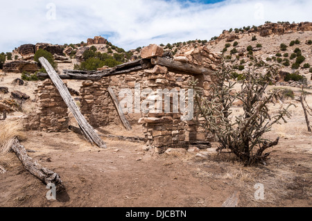 Reste von Dolores Mission und Friedhof Picketwire Canyonlands, Comanche National Grasslands, La Junta, Colorado. Stockfoto