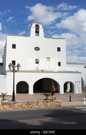 Verteidigung der Kirche Sant Josep, Sant Josep de sa Talaia, Ibiza, Spanien Stockfoto