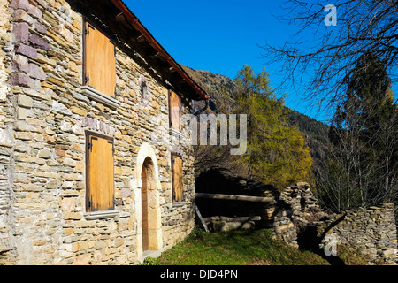 Berghütte in Val di Scalve, Alpen, Italien Stockfoto