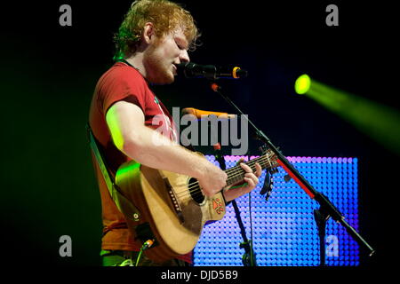 Ed Sheeran V Festival 2012 statt im Hylands Park - Performances - Day One Essex, England - 18.08.12 Stockfoto