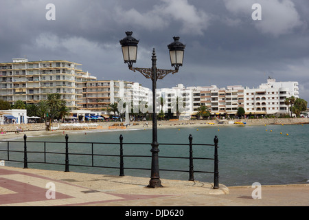 Hafen von Santa Eularia des Riu, Ibiza, Spanien Stockfoto