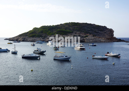 Seelandschaft, Portinatx, Sant Joan de Labritja, Ibiza, Spanien Stockfoto