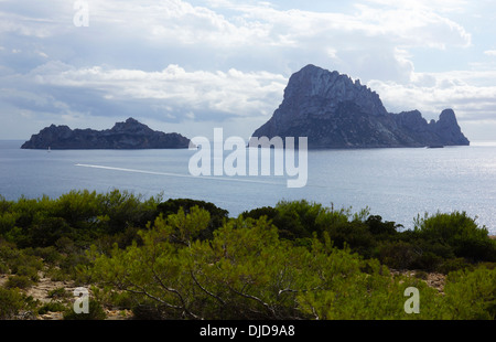 Torre es Vedra, Cala Carbo, Ibiza, Spanien Stockfoto