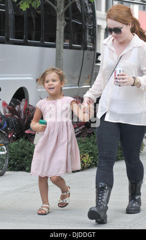 Honor Marie Warren sieht unterwegs in Soho New York City, USA - 29.07.12 Stockfoto