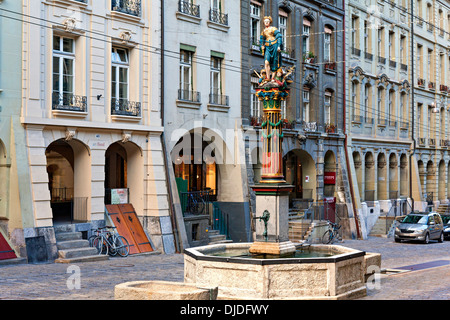 Gerechtigkeitsbrunnen, Gerechtigkeits-Brunnen, Bern Schweiz Stockfoto