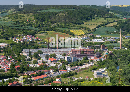 KAHLA Porzellan Fabrik, Saaletal, Thüringen, Deutschland Stockfoto