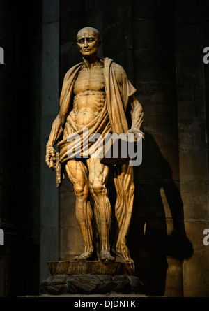 Statue des gehäutet St. Bartholomäus von 1562, Interieur, Mailänder Dom, Mailand, Lombardei, Italien Stockfoto