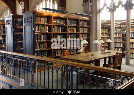 Innere des Vassar College-Bibliothek Stockfoto