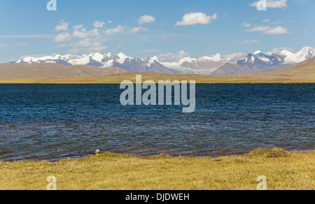 Bergsee im TIen-Shan-Gebirge Stockfoto