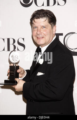 Michael McGrath 66. Annual Tony Awards, statt im Beacon Theatre - Presse Raum New York City, USA - 10.06.12 Stockfoto