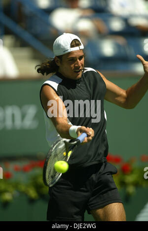 17. März 2004; Indische Brunnen, Kalifornien, USA; TOMMY HAAS in Indian Wells, CA - Pacific Life Open Tennis - ATP - 17. März 2004. Stockfoto