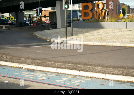 Zyklus Superhighway CS2 Bogen Kreisverkehr, East London Stockfoto